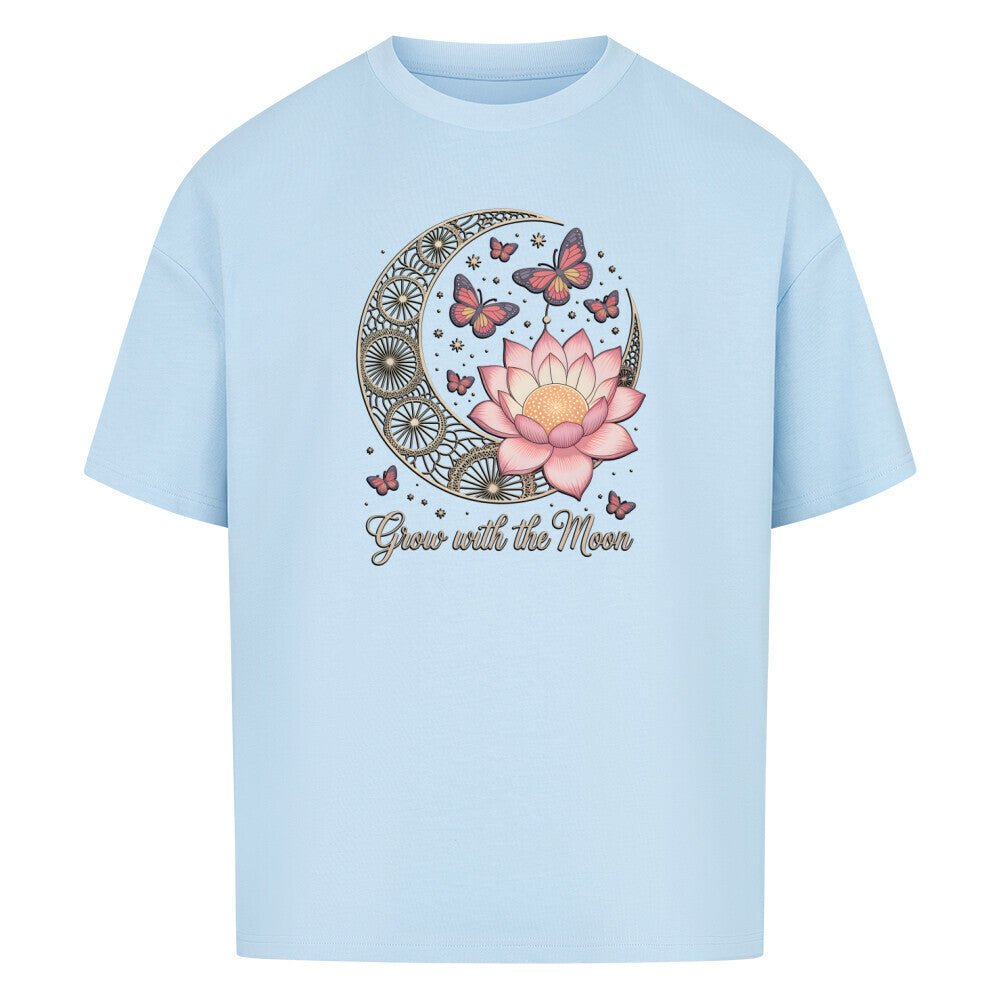 Grow with the Moon - Cosmic Flow Oversize Shirt - Lunaura