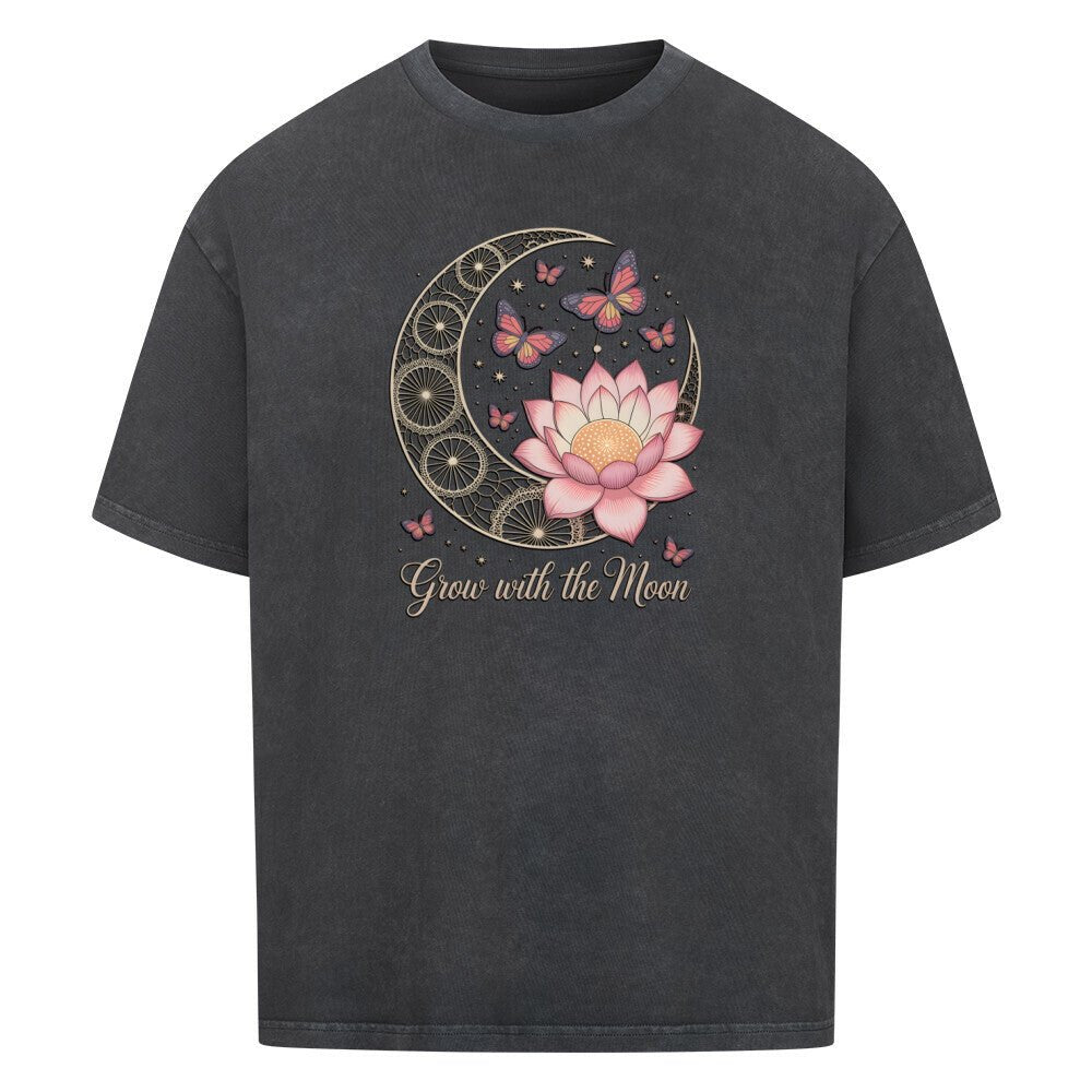 Grow with the Moon - Cosmic Flow Oversize Shirt - Lunaura