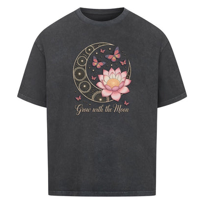 Grow with the Moon - Cosmic Flow Oversize Shirt - Lunaura