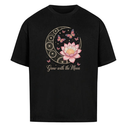 Grow with the Moon - Cosmic Flow Oversize Shirt - Lunaura