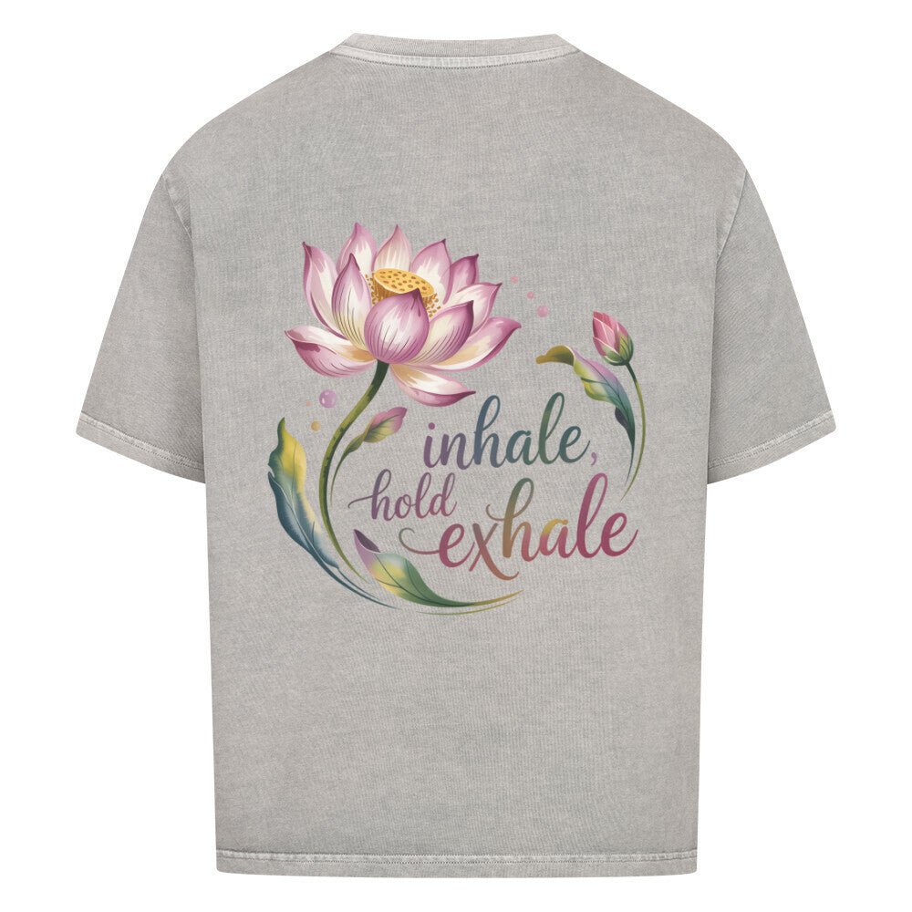 Inhale exhale - Cosmic Flow Oversize Shirt - Lunaura