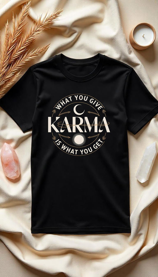 Karma – What You Give Is What You Get - Unisex Organic T-Shirt - Lunaura