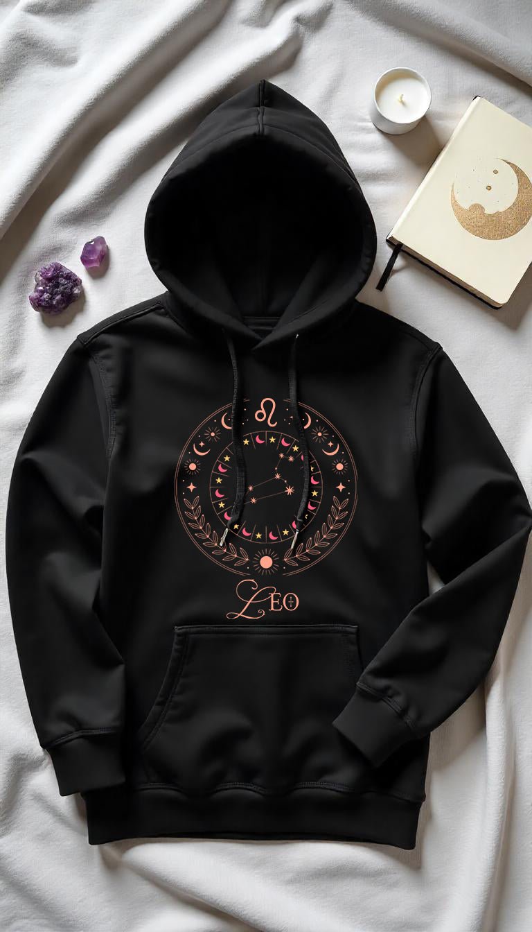 Leo - Löwe Cosmic Comfort Hoodie - Lunaura