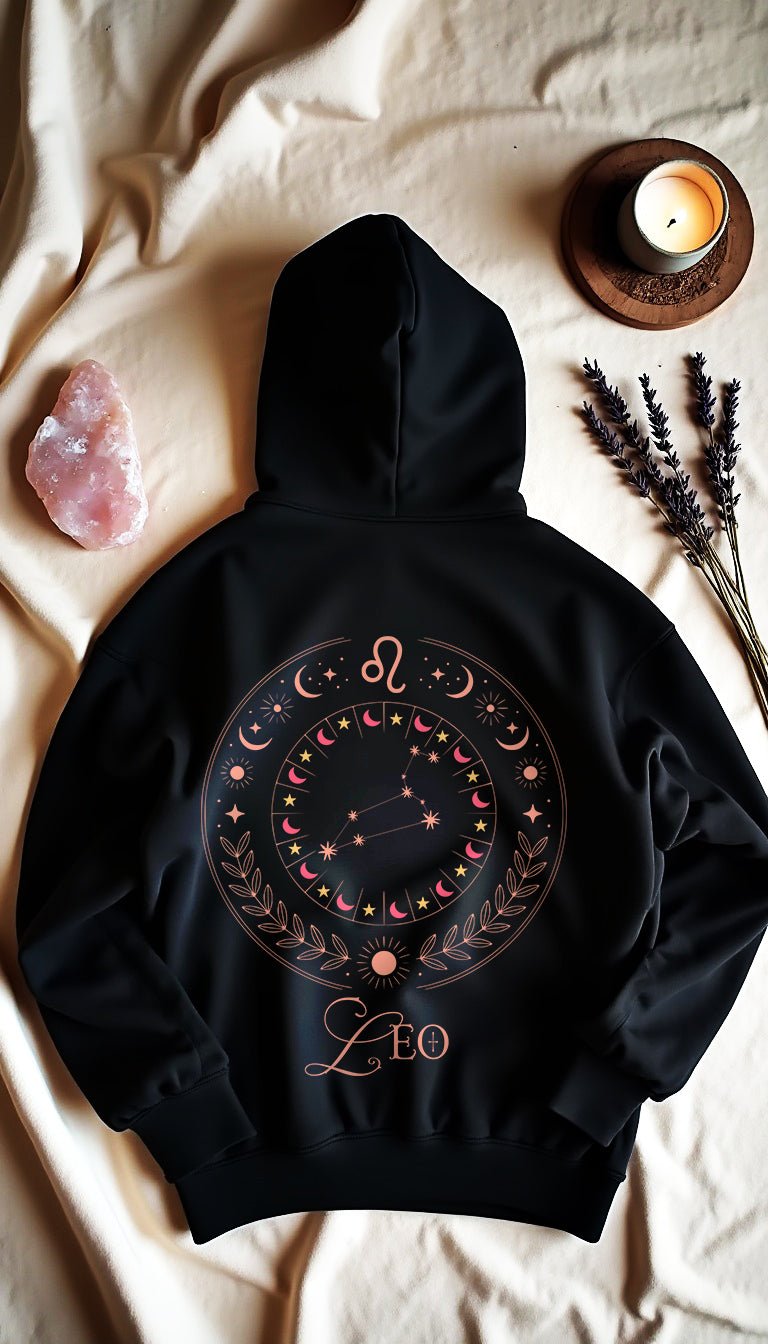 Leo - Löwe Shadow Shell Oversize Hoodie - Lunaura