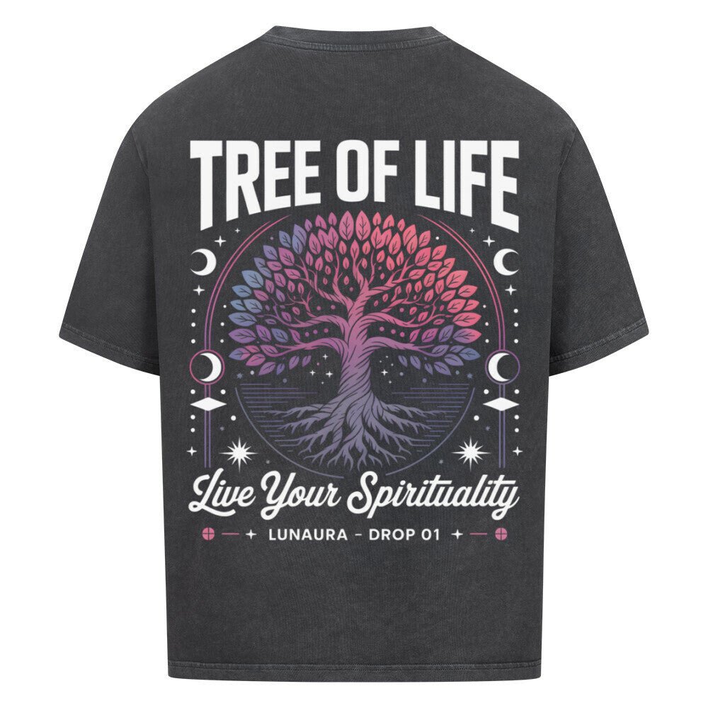 Live Your Spirituality - Cosmic Flow Oversize Shirt - Lunaura