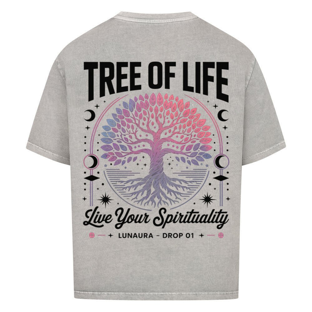 Live Your Spirituality - Cosmic Flow Oversize Shirt - Lunaura