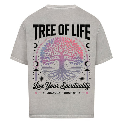 Live Your Spirituality - Cosmic Flow Oversize Shirt - Lunaura