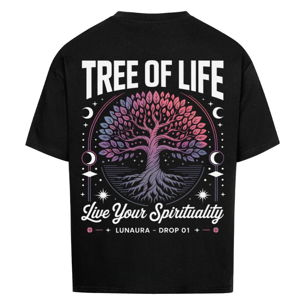 Live Your Spirituality - Cosmic Flow Oversize Shirt - Lunaura