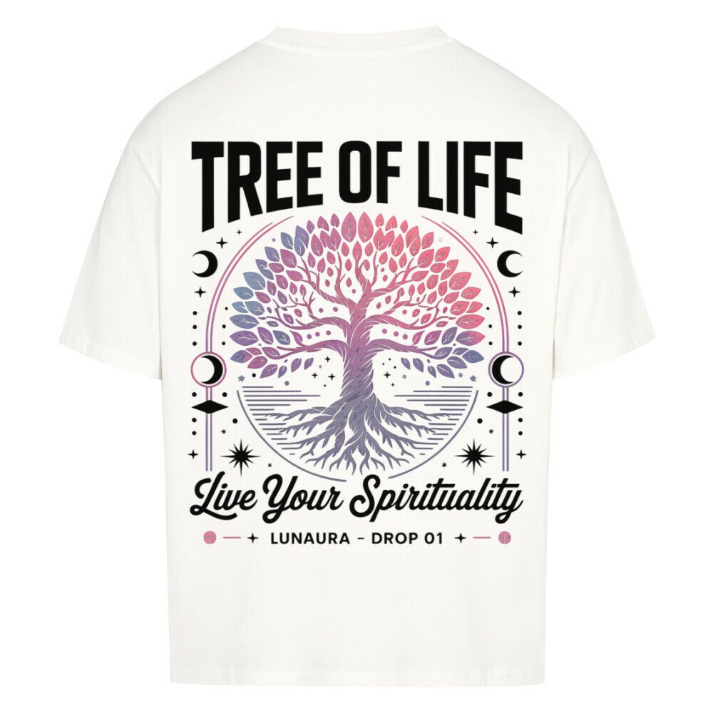 Live Your Spirituality - Cosmic Flow Oversize Shirt - Lunaura