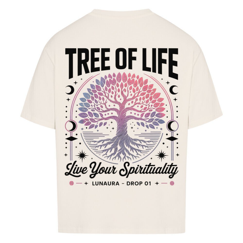 Live Your Spirituality - Cosmic Flow Oversize Shirt - Lunaura