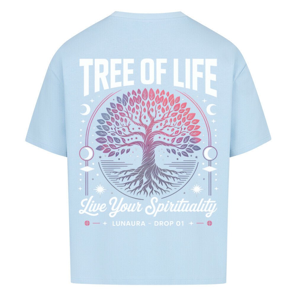 Live Your Spirituality - Cosmic Flow Oversize Shirt - Lunaura