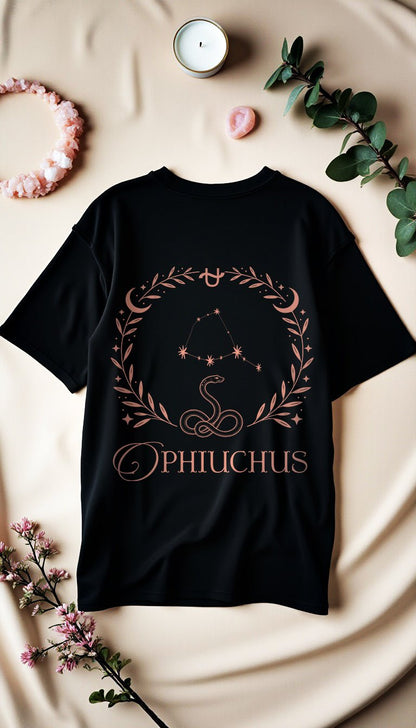 Ophiuchus - Schlangenträger Cosmic Flow Oversize Shirt - Lunaura