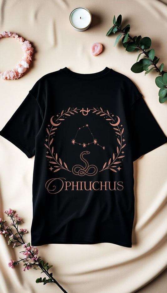 Ophiuchus - Schlangenträger Cosmic Flow Oversize Shirt - Lunaura