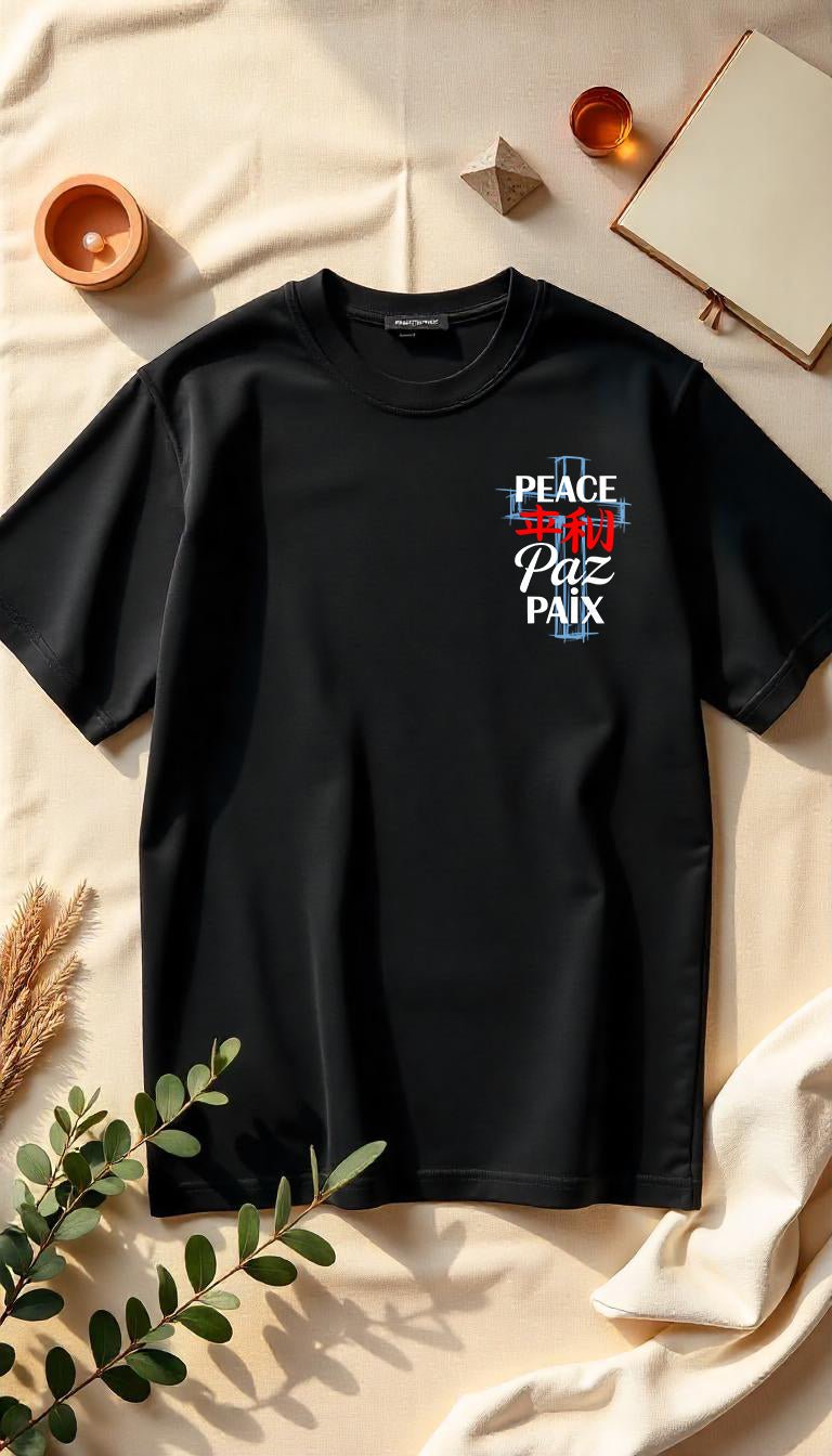 PEACE - Cosmic Flow Oversize Shirt - Lunaura