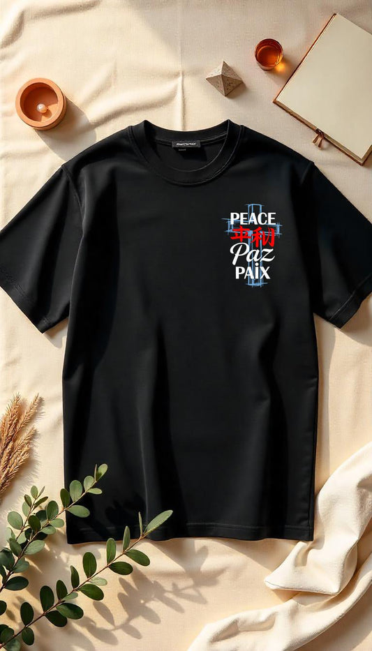 PEACE - Cosmic Flow Oversize Shirt - Lunaura