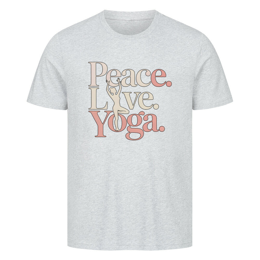 Peace.Love.Yoga. - Unisex Organic T-Shirt - Lunaura