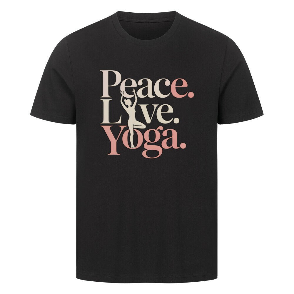 Peace.Love.Yoga. - Unisex Organic T-Shirt - Lunaura
