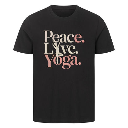 Peace.Love.Yoga. - Unisex Organic T-Shirt - Lunaura