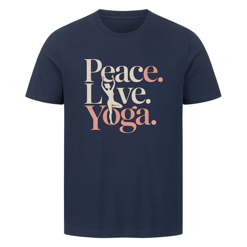 Peace.Love.Yoga. - Unisex Organic T-Shirt - Lunaura