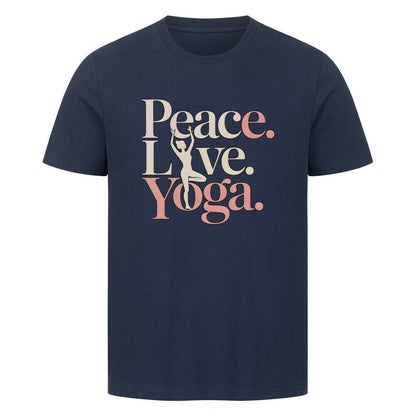 Peace.Love.Yoga. - Unisex Organic T-Shirt - Lunaura