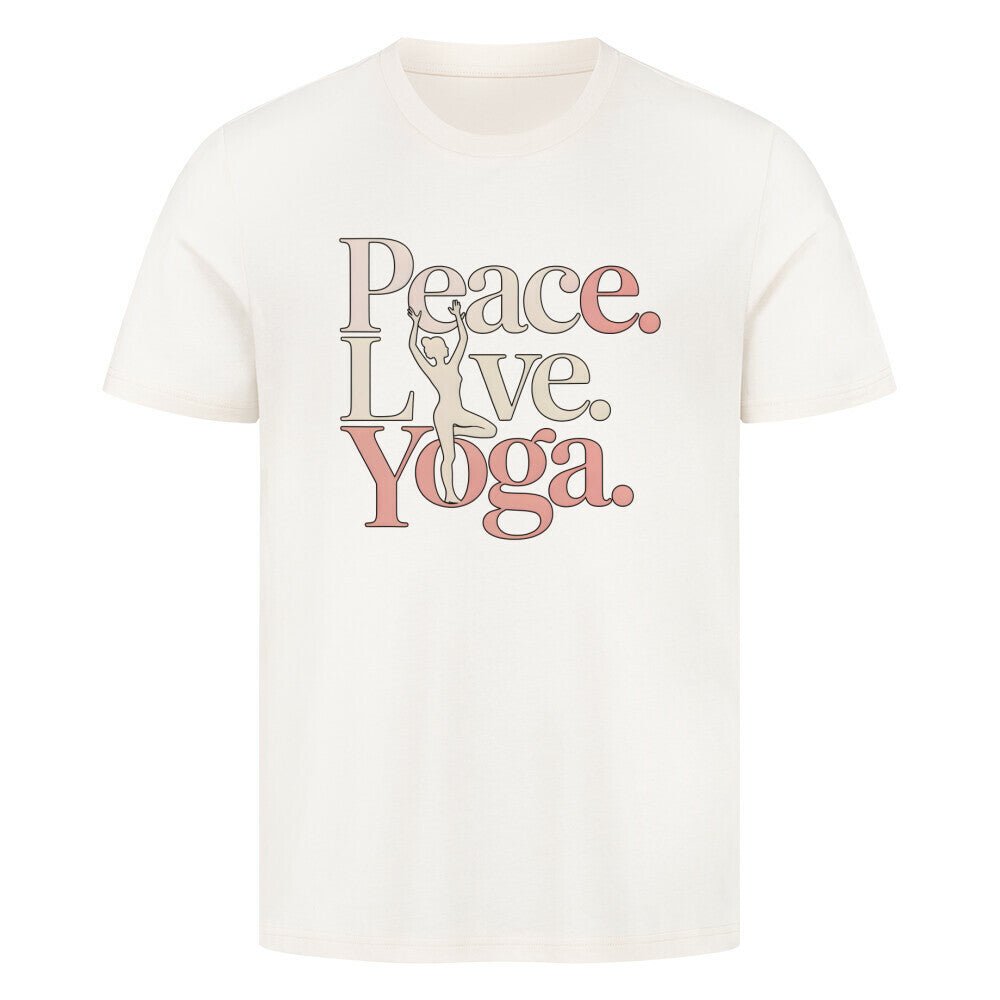 Peace.Love.Yoga. - Unisex Organic T-Shirt - Lunaura
