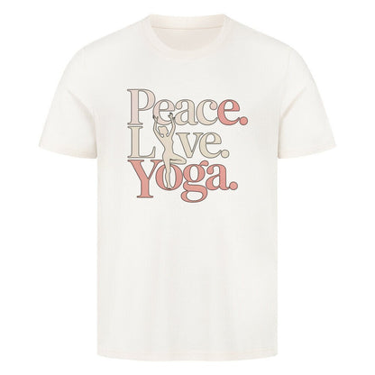 Peace.Love.Yoga. - Unisex Organic T-Shirt - Lunaura