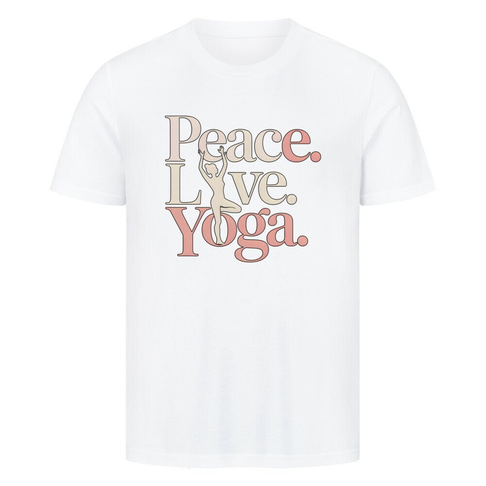 Peace.Love.Yoga. - Unisex Organic T-Shirt - Lunaura