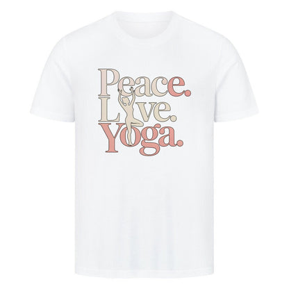 Peace.Love.Yoga. - Unisex Organic T-Shirt - Lunaura
