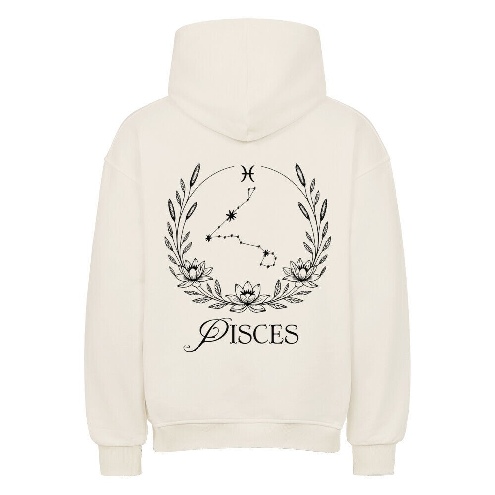 Pisces - Fisch Shadow Shell Oversize Hoodie - Lunaura