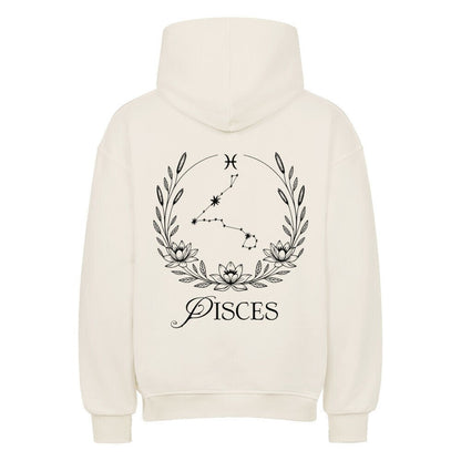 Pisces - Fisch Shadow Shell Oversize Hoodie - Lunaura