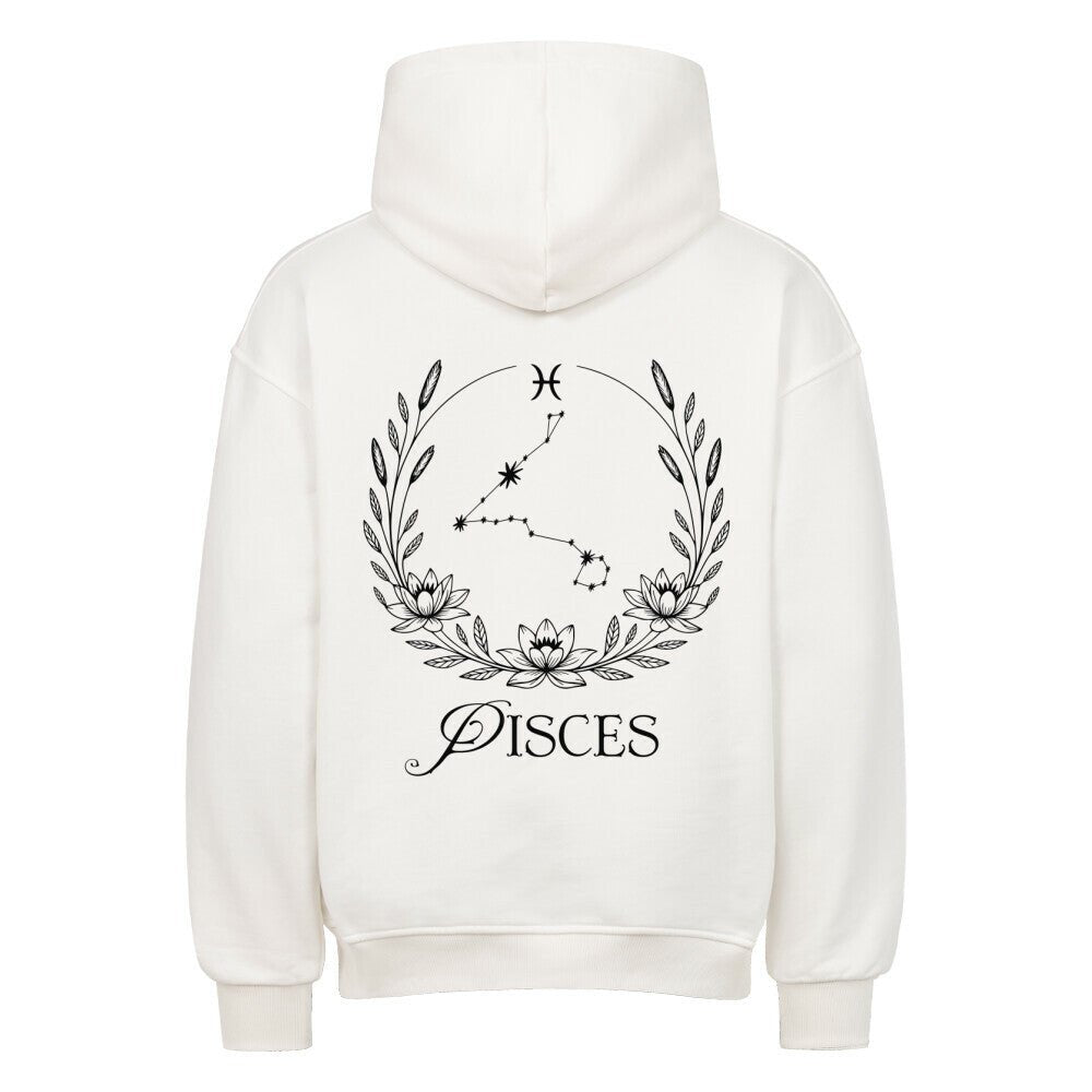 Pisces - Fisch Shadow Shell Oversize Hoodie - Lunaura