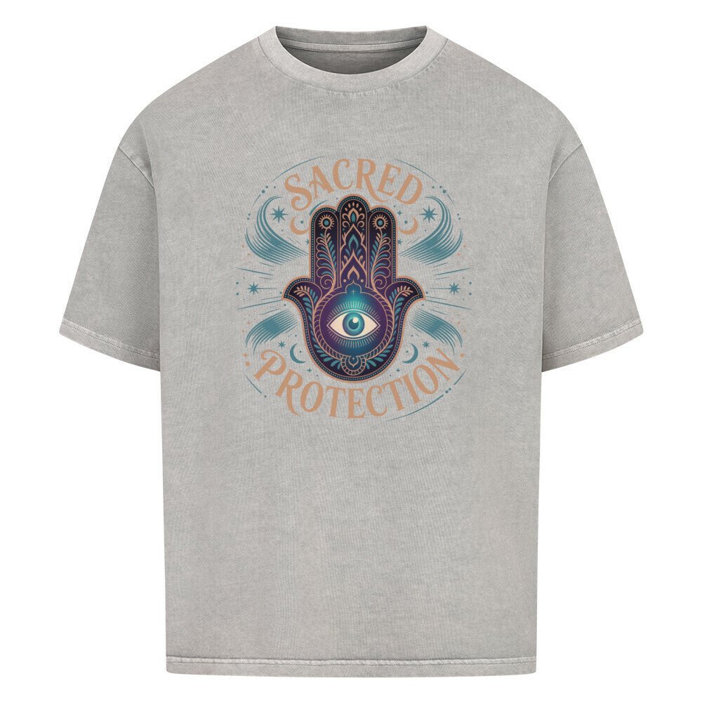 Sacred Protection - Cosmic Flow Oversize Shirt - Lunaura