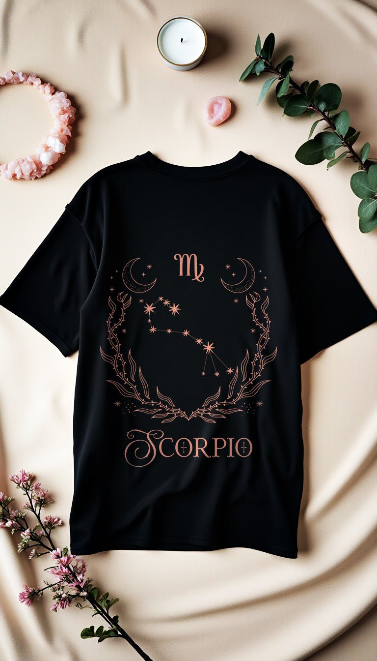 Scorpio - Skorpion Cosmic Flow Oversize Shirt - Lunaura