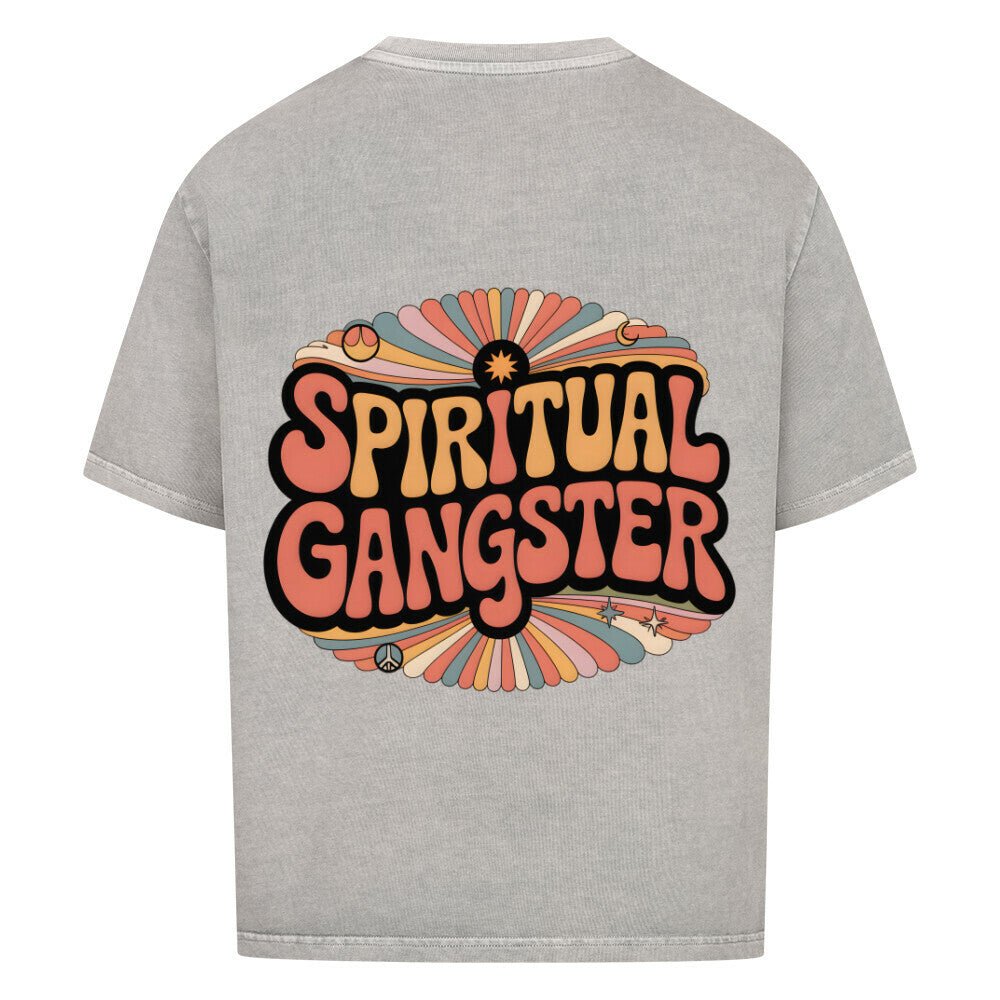 Spiritual Gangster Retro - Cosmic Flow Oversize Shirt - Lunaura