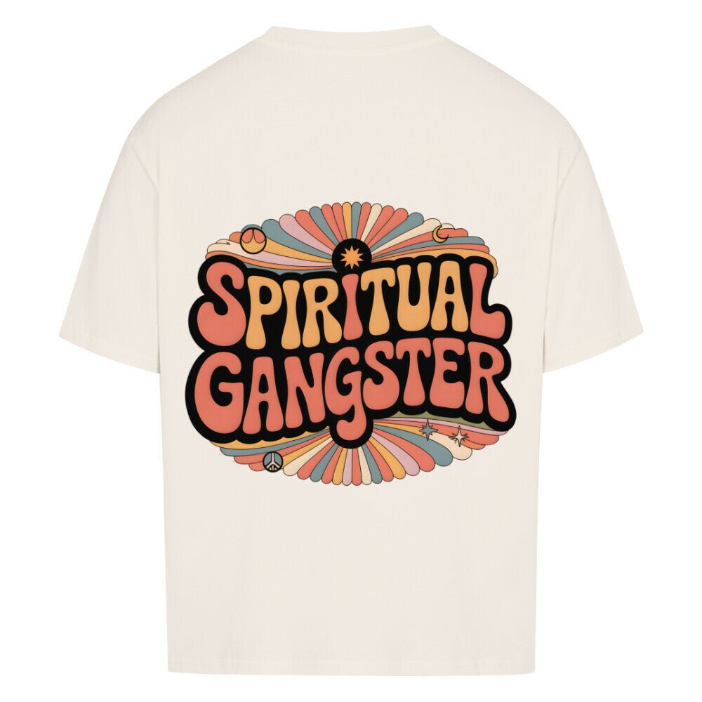 Spiritual Gangster Retro - Cosmic Flow Oversize Shirt - Lunaura