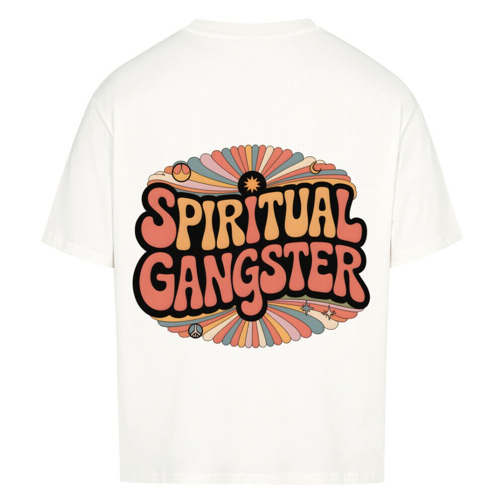 Spiritual Gangster Retro - Cosmic Flow Oversize Shirt - Lunaura