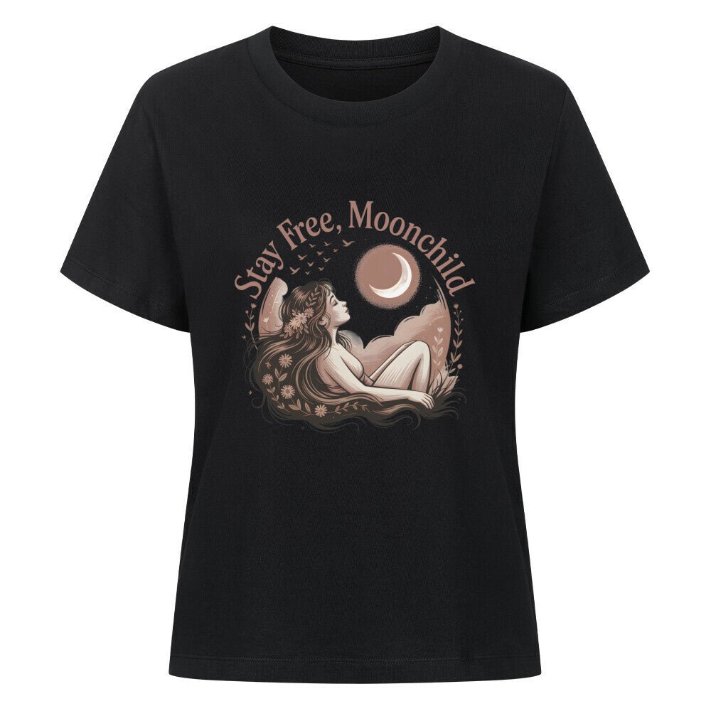 Stay Free, Moonchild - SoulFit Organic Women Shirt - Lunaura