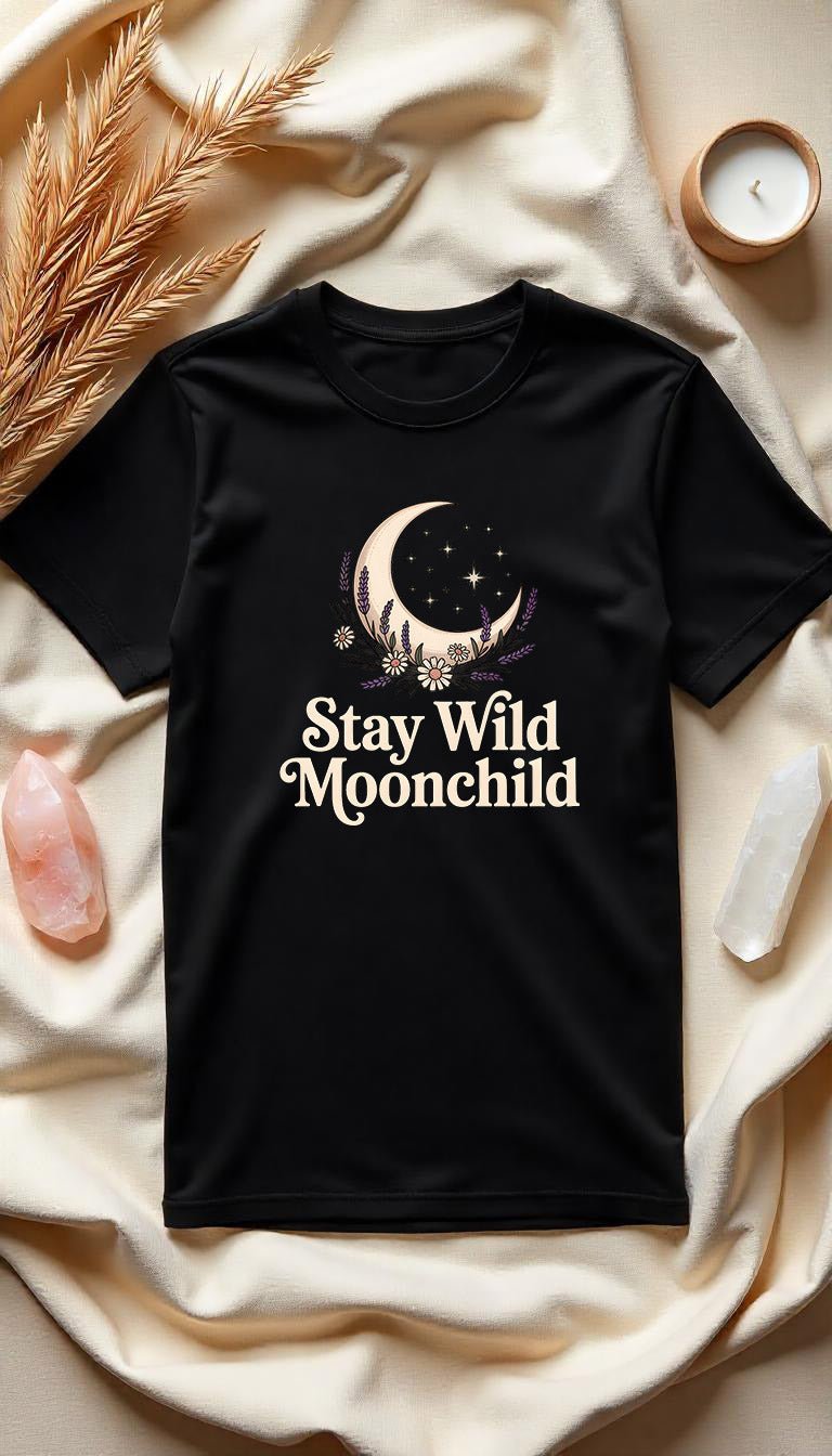 Stay Wild, Moonchild - Organic unisex Shirt - Lunaura