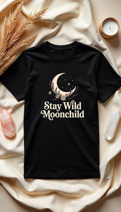 Stay Wild, Moonchild - Organic unisex Shirt - Lunaura