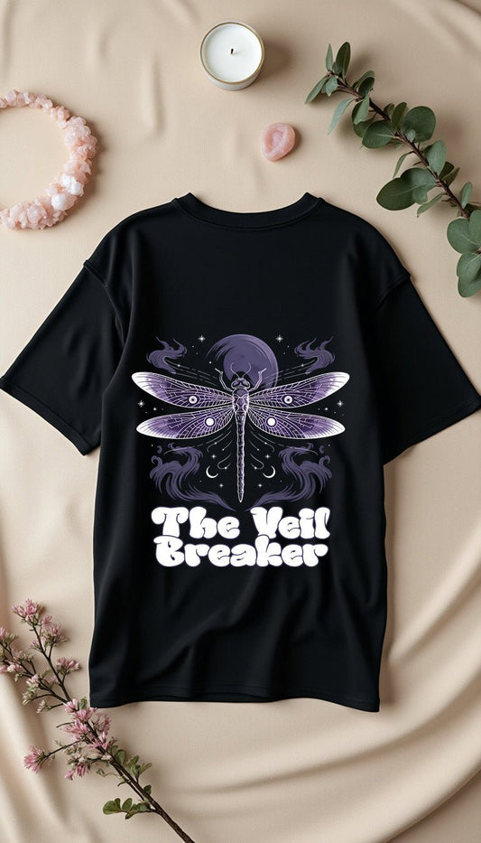 The Veil Breaker - Cosmic Flow Oversize Shirt - Lunaura