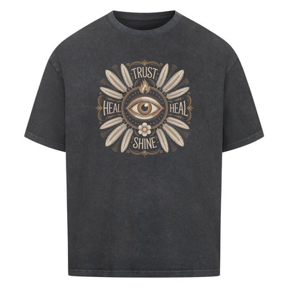 Trust and Shine - Cosmic Flow Oversize Shirt - Lunaura