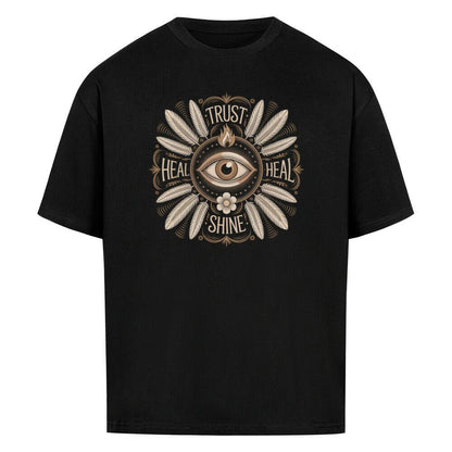 Trust and Shine - Cosmic Flow Oversize Shirt - Lunaura