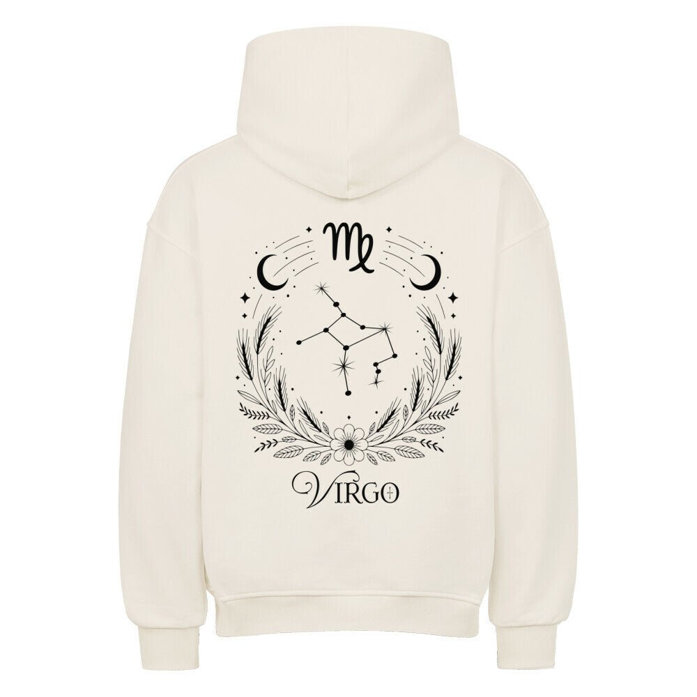 Virgo - Jungfrau Shadow Shell Oversize Hoodie - Lunaura