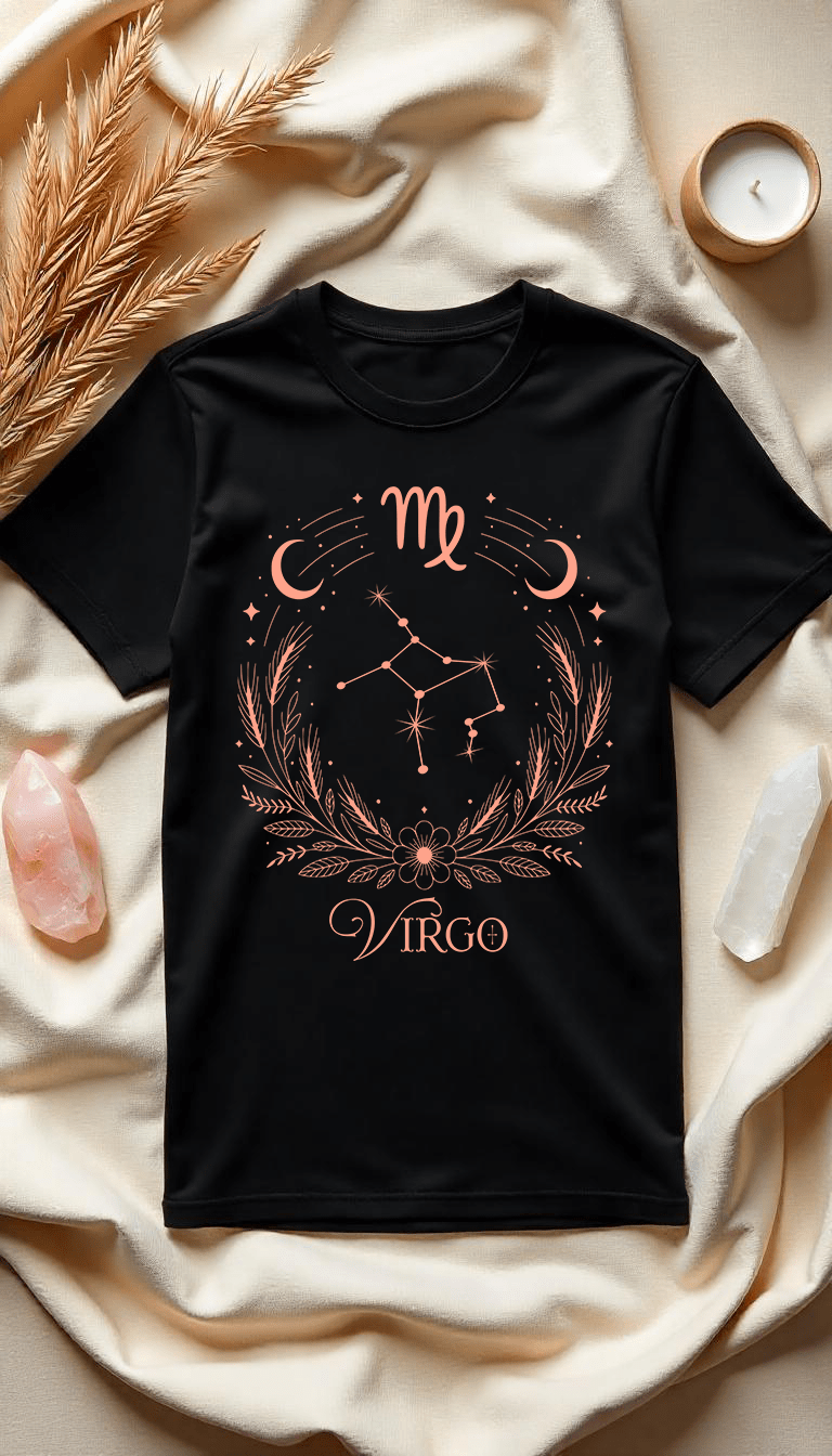 Virgo - Jungfrau Unisex Organic T-Shirt - Lunaura